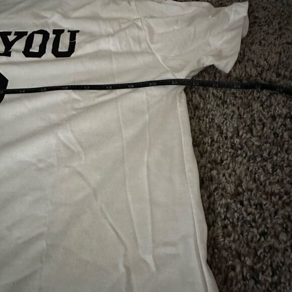 NWT “HATE U 2” white tee with black lettering - Picture 5 of 12